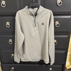 UGA Men's Gray Zip Up Sweater